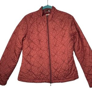 Aventura Women's Quilted Puffer Jacket in Rust Color